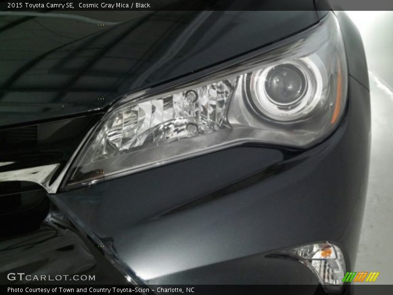 Cosmic Gray Mica / Black 2015 Toyota Camry SE