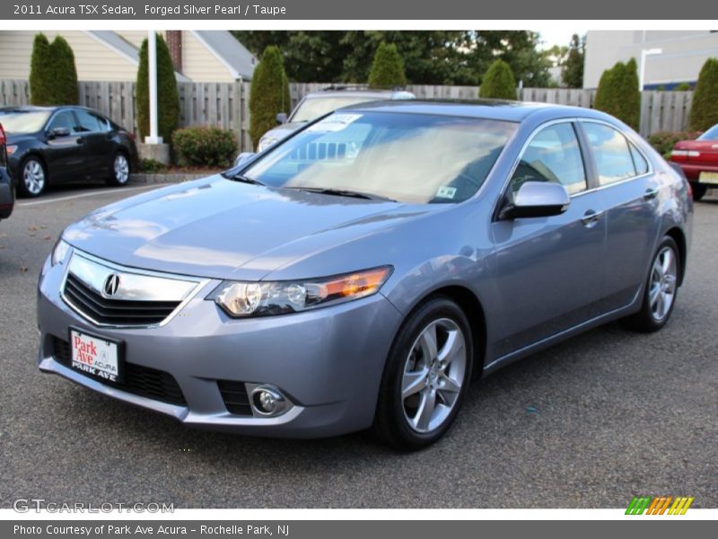Forged Silver Pearl / Taupe 2011 Acura TSX Sedan