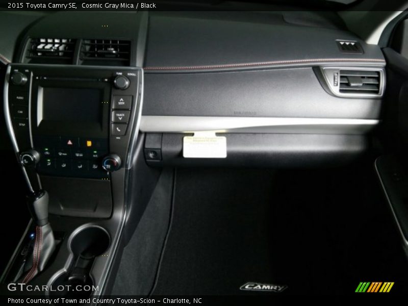 Cosmic Gray Mica / Black 2015 Toyota Camry SE