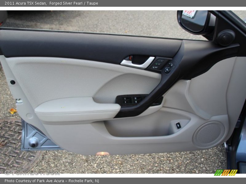 Forged Silver Pearl / Taupe 2011 Acura TSX Sedan