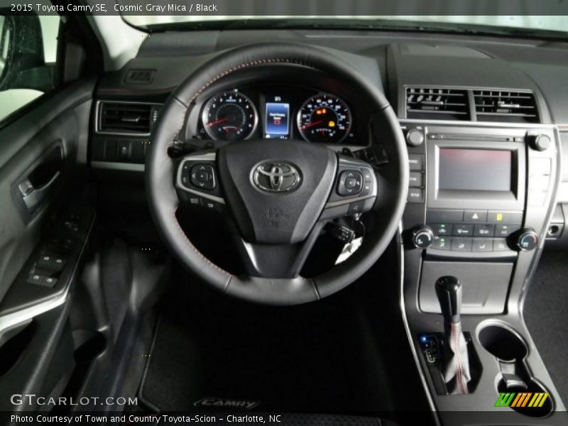 Cosmic Gray Mica / Black 2015 Toyota Camry SE
