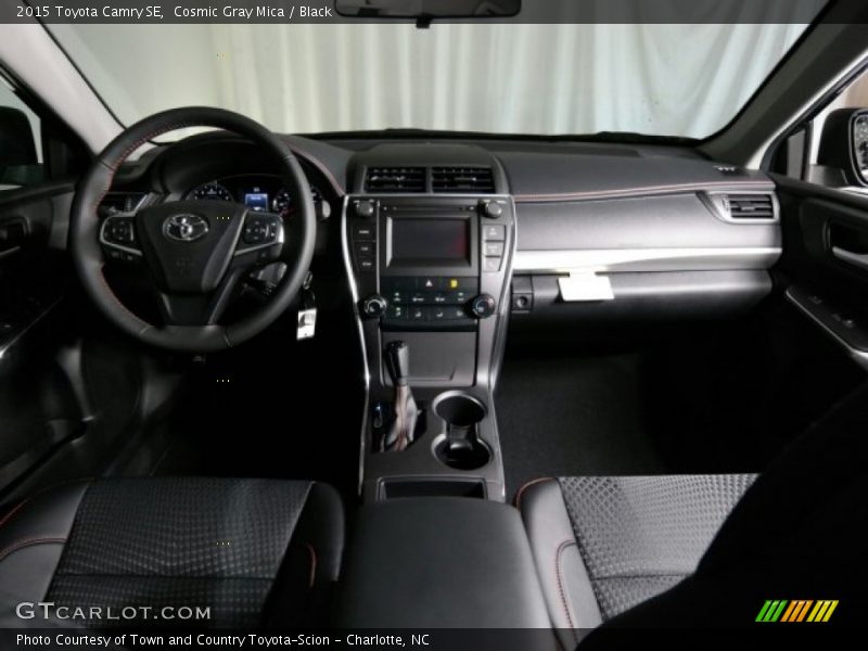 Cosmic Gray Mica / Black 2015 Toyota Camry SE