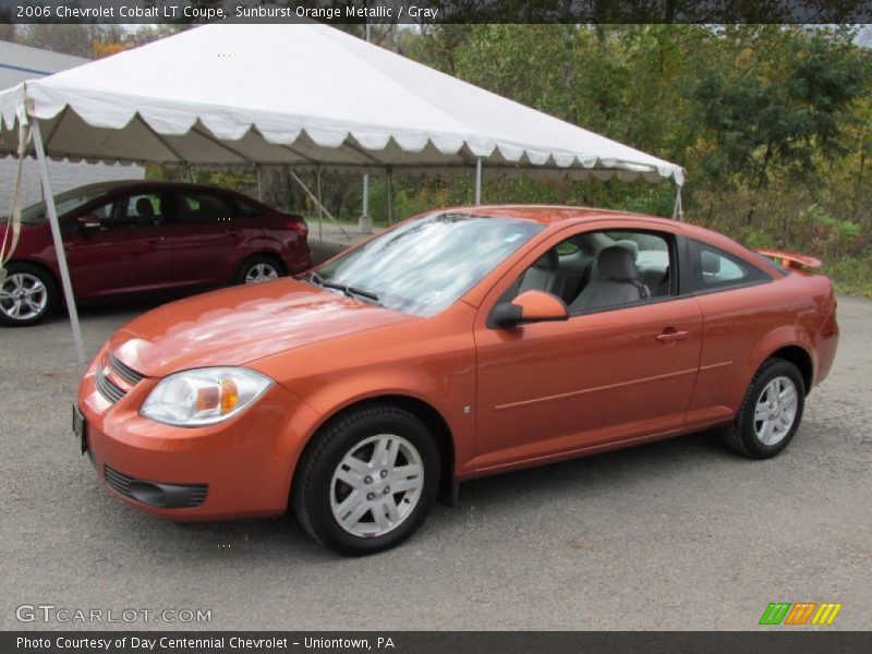 Sunburst Orange Metallic / Gray 2006 Chevrolet Cobalt LT Coupe