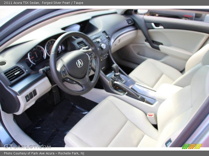 Forged Silver Pearl / Taupe 2011 Acura TSX Sedan