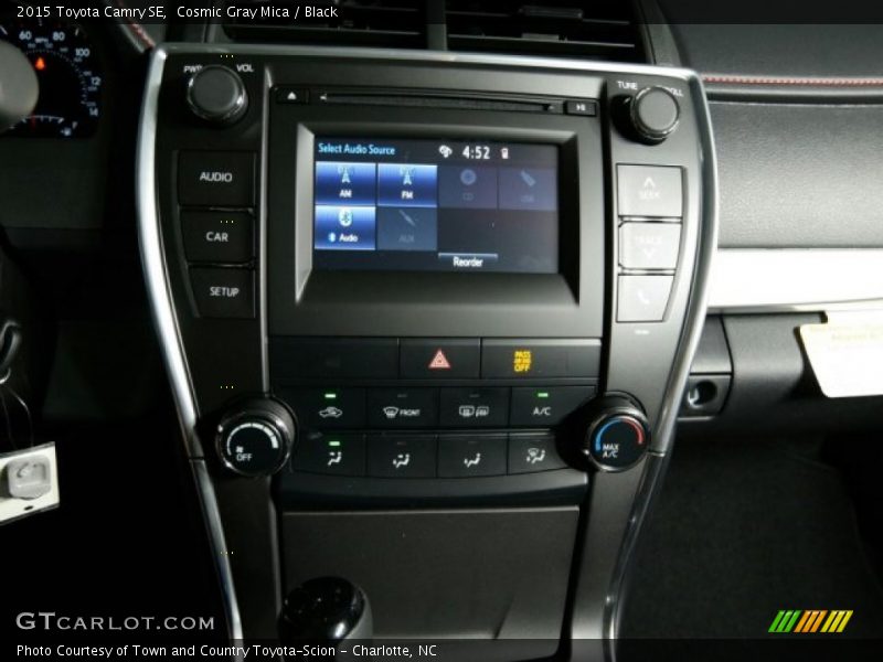 Cosmic Gray Mica / Black 2015 Toyota Camry SE