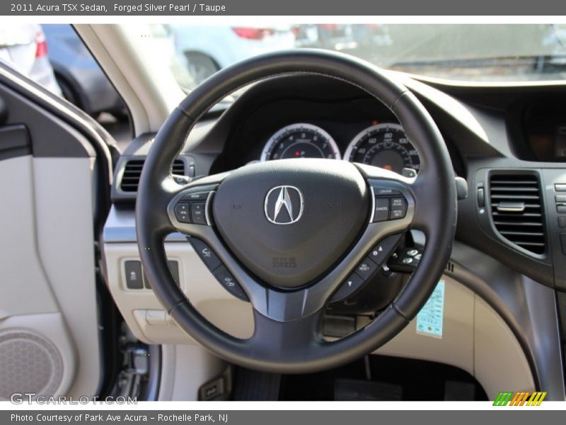 Forged Silver Pearl / Taupe 2011 Acura TSX Sedan