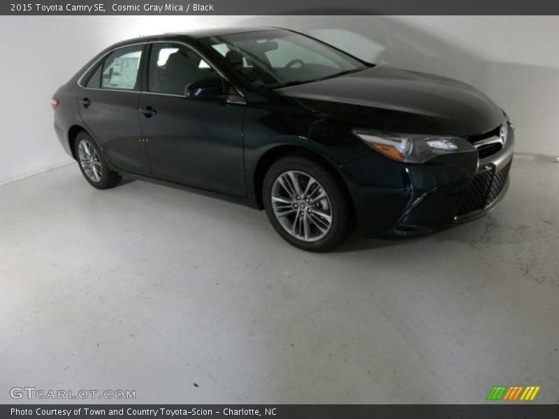 Cosmic Gray Mica / Black 2015 Toyota Camry SE