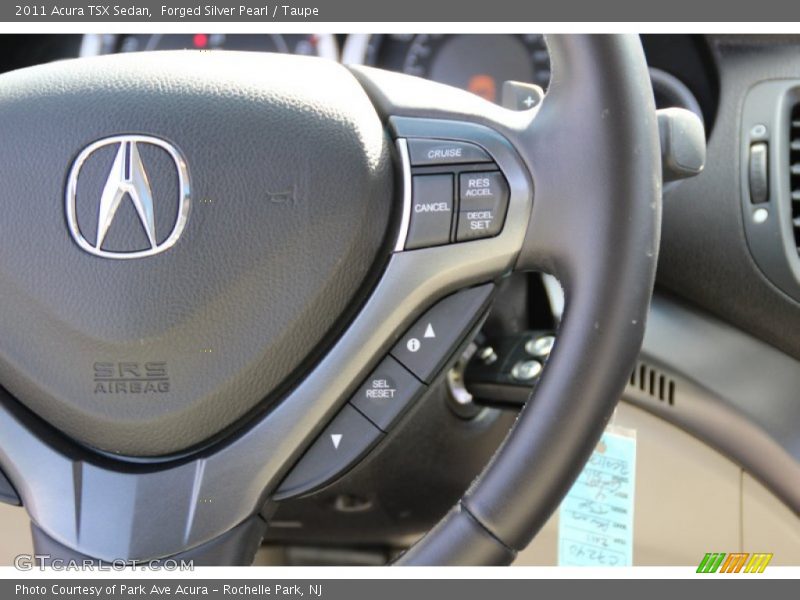 Forged Silver Pearl / Taupe 2011 Acura TSX Sedan