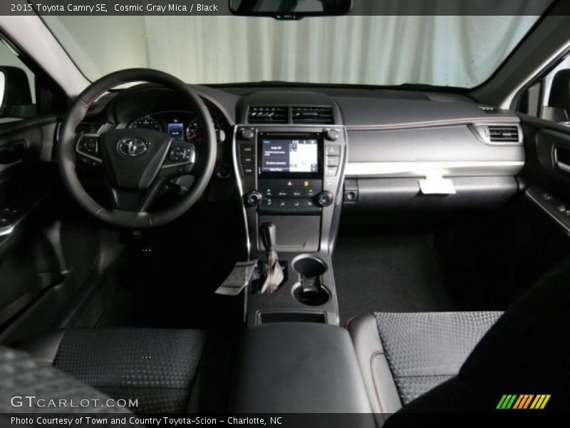Cosmic Gray Mica / Black 2015 Toyota Camry SE