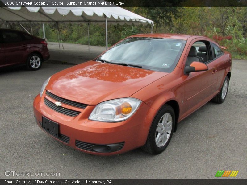 Sunburst Orange Metallic / Gray 2006 Chevrolet Cobalt LT Coupe