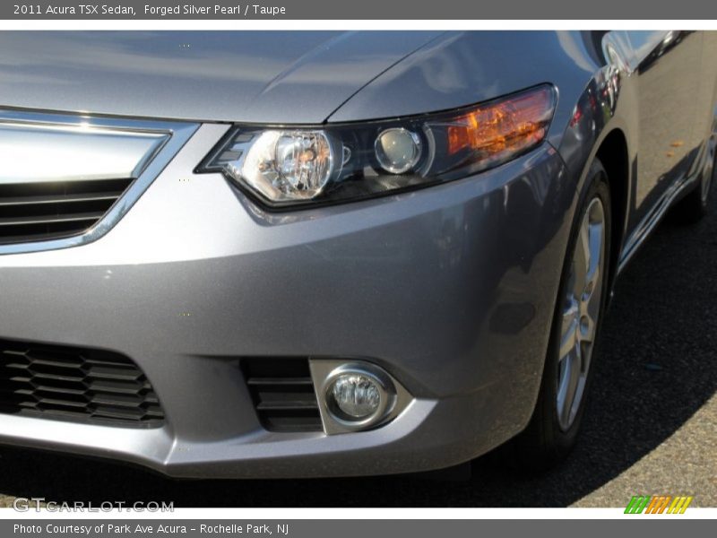 Forged Silver Pearl / Taupe 2011 Acura TSX Sedan