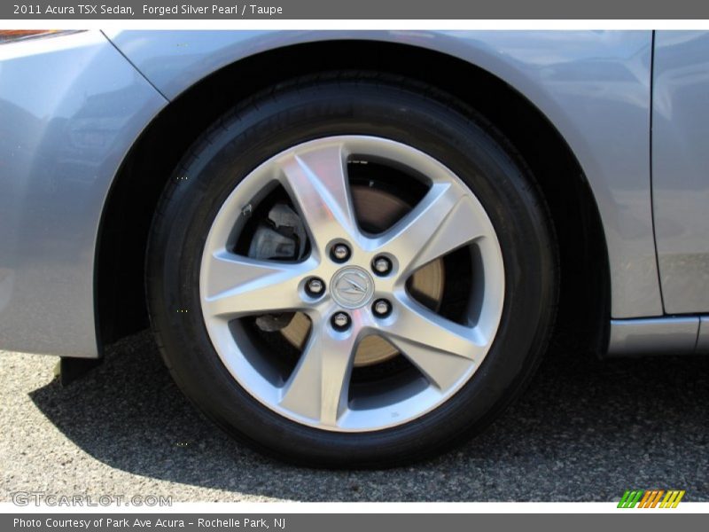 Forged Silver Pearl / Taupe 2011 Acura TSX Sedan