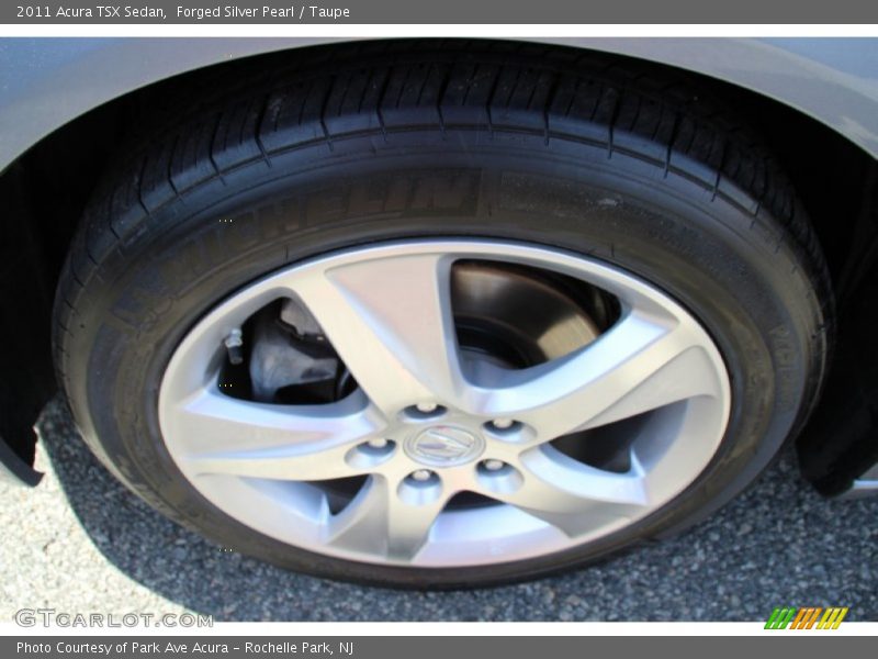 Forged Silver Pearl / Taupe 2011 Acura TSX Sedan