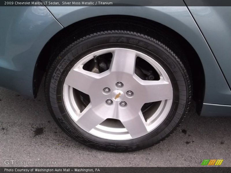 Silver Moss Metallic / Titanium 2009 Chevrolet Malibu LT Sedan