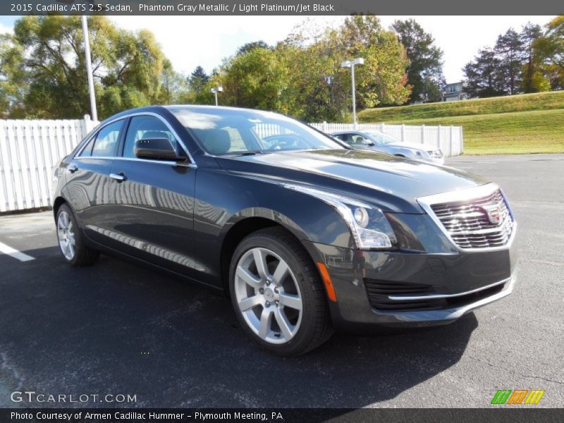 Phantom Gray Metallic / Light Platinum/Jet Black 2015 Cadillac ATS 2.5 Sedan