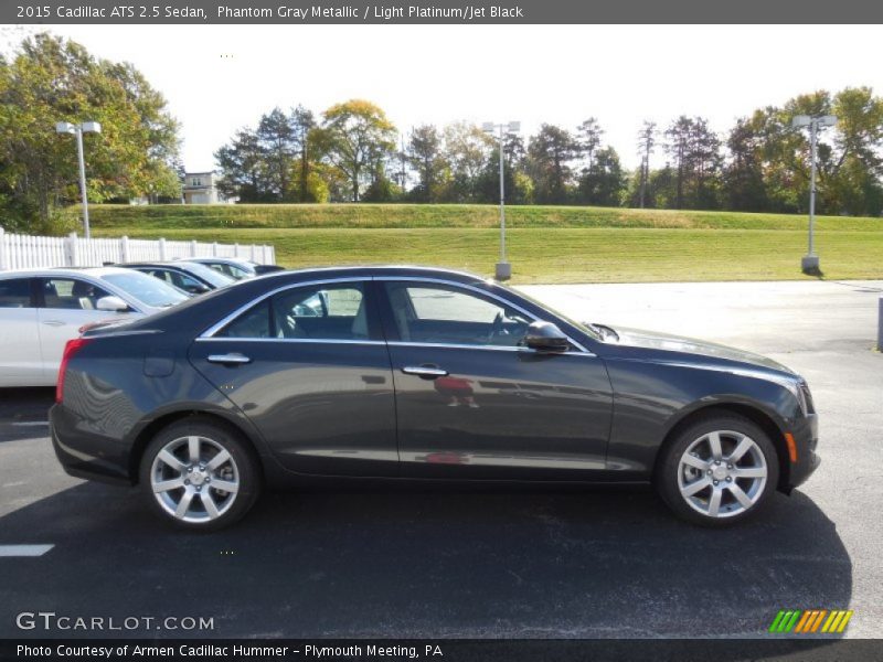 Phantom Gray Metallic / Light Platinum/Jet Black 2015 Cadillac ATS 2.5 Sedan