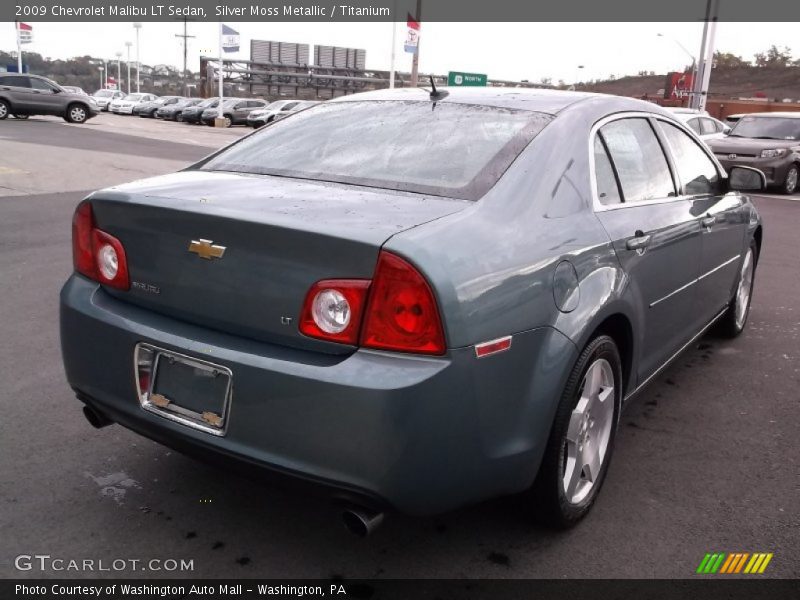 Silver Moss Metallic / Titanium 2009 Chevrolet Malibu LT Sedan