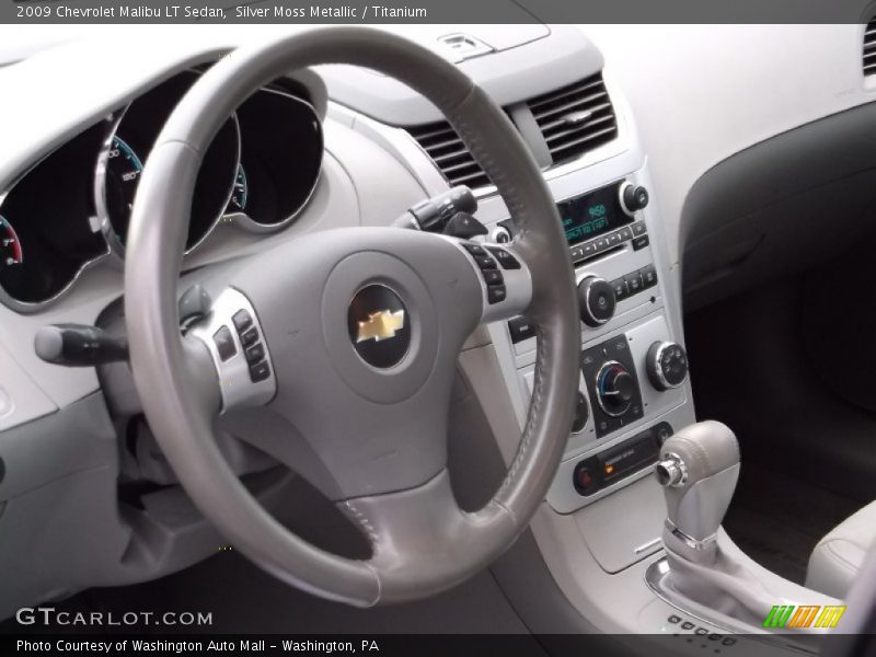 Silver Moss Metallic / Titanium 2009 Chevrolet Malibu LT Sedan