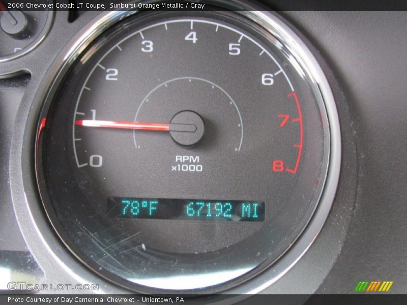 Sunburst Orange Metallic / Gray 2006 Chevrolet Cobalt LT Coupe