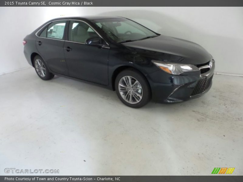 Cosmic Gray Mica / Black 2015 Toyota Camry SE