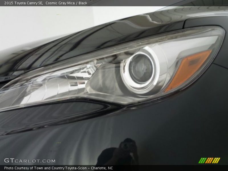 Cosmic Gray Mica / Black 2015 Toyota Camry SE