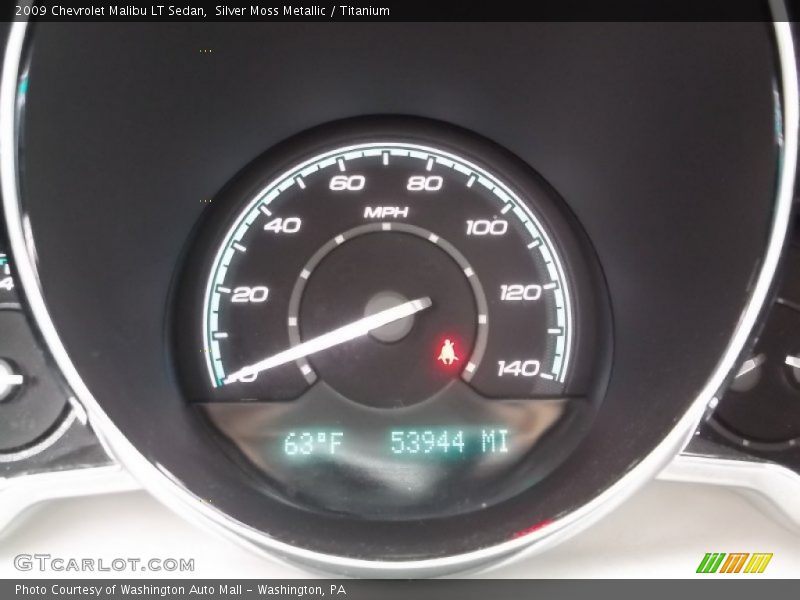 Silver Moss Metallic / Titanium 2009 Chevrolet Malibu LT Sedan