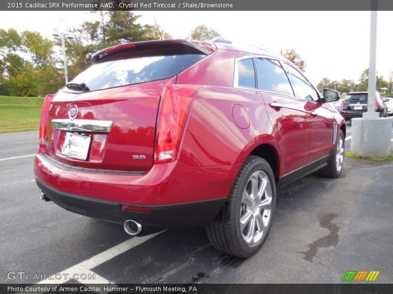 Crystal Red Tintcoat / Shale/Brownstone 2015 Cadillac SRX Performance AWD