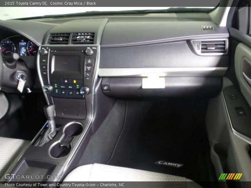 Cosmic Gray Mica / Black 2015 Toyota Camry SE