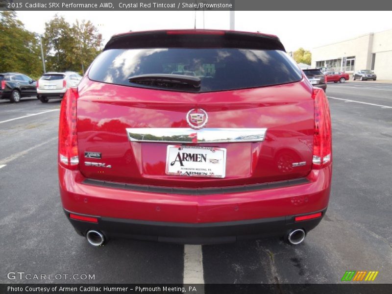 Crystal Red Tintcoat / Shale/Brownstone 2015 Cadillac SRX Performance AWD