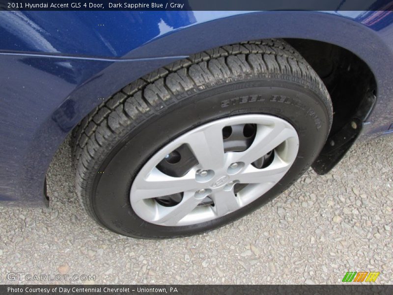 Dark Sapphire Blue / Gray 2011 Hyundai Accent GLS 4 Door