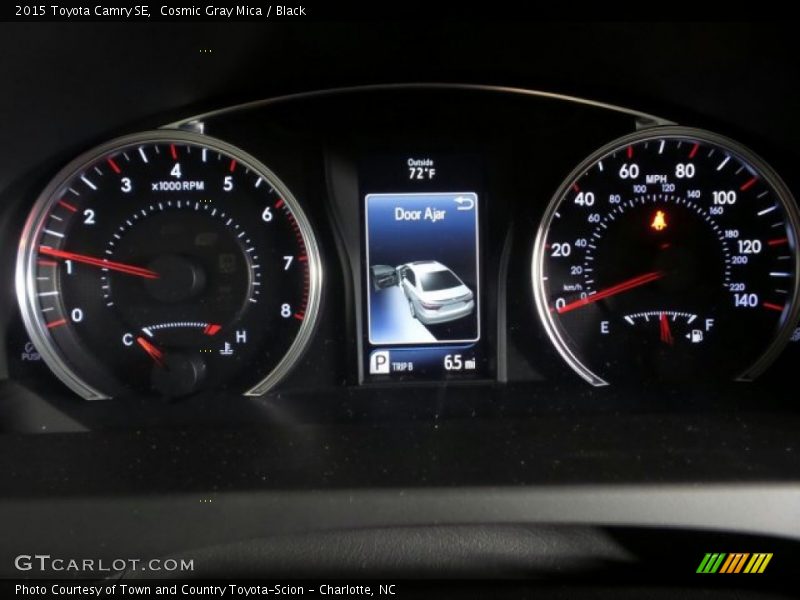 Cosmic Gray Mica / Black 2015 Toyota Camry SE