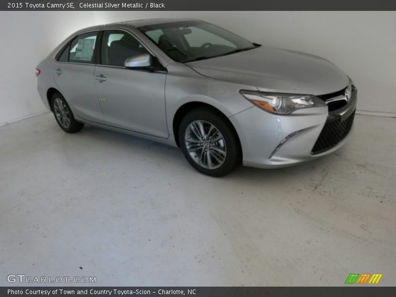 Celestial Silver Metallic / Black 2015 Toyota Camry SE