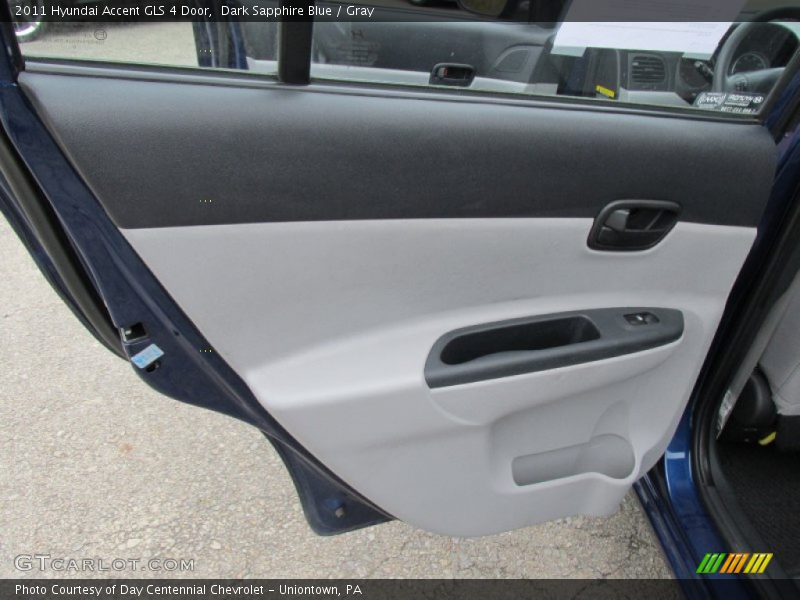 Dark Sapphire Blue / Gray 2011 Hyundai Accent GLS 4 Door