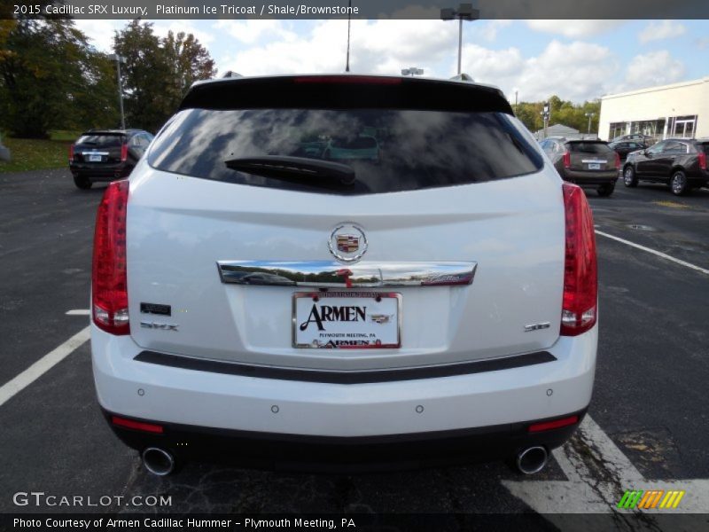 Platinum Ice Tricoat / Shale/Brownstone 2015 Cadillac SRX Luxury