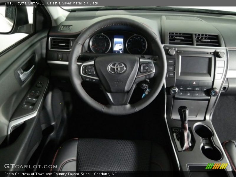 Celestial Silver Metallic / Black 2015 Toyota Camry SE