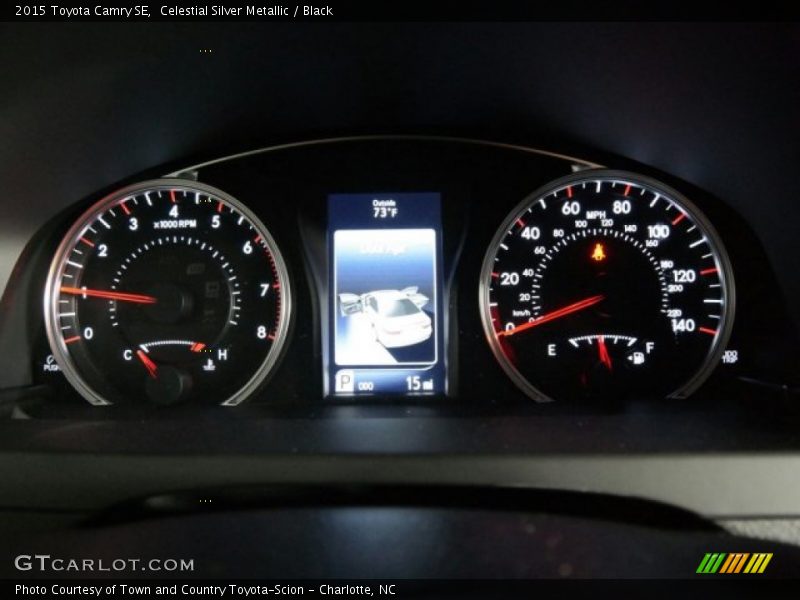 Celestial Silver Metallic / Black 2015 Toyota Camry SE