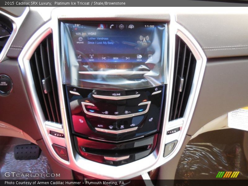 Platinum Ice Tricoat / Shale/Brownstone 2015 Cadillac SRX Luxury