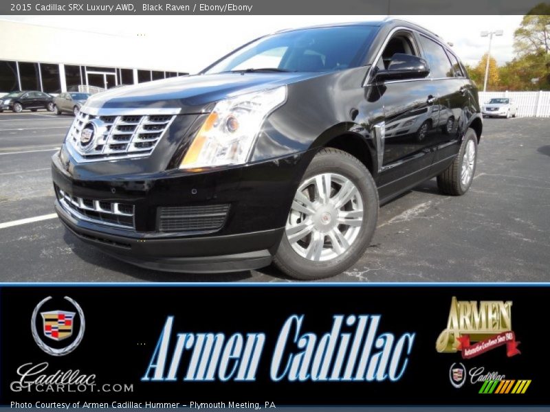 Black Raven / Ebony/Ebony 2015 Cadillac SRX Luxury AWD