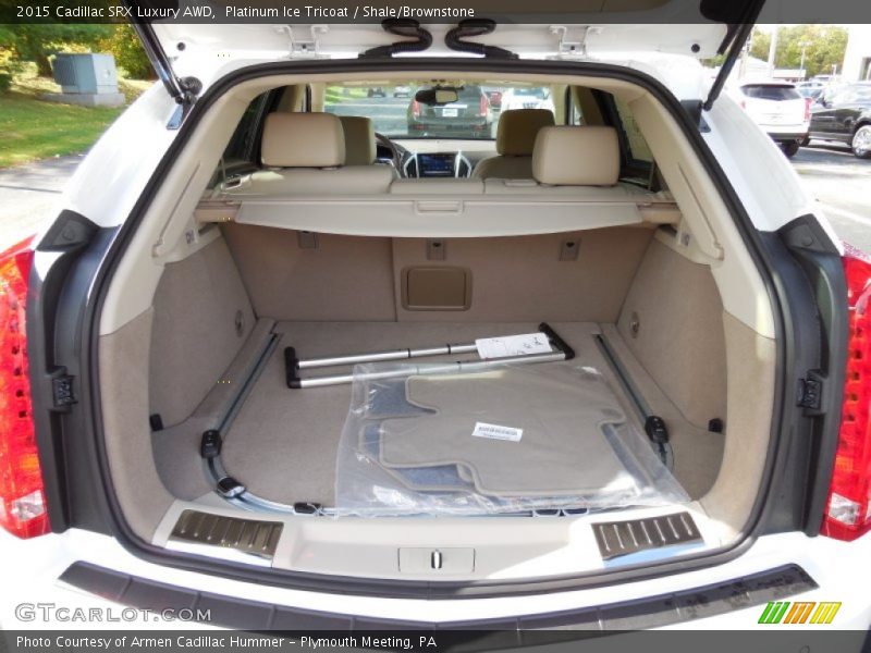 Platinum Ice Tricoat / Shale/Brownstone 2015 Cadillac SRX Luxury AWD