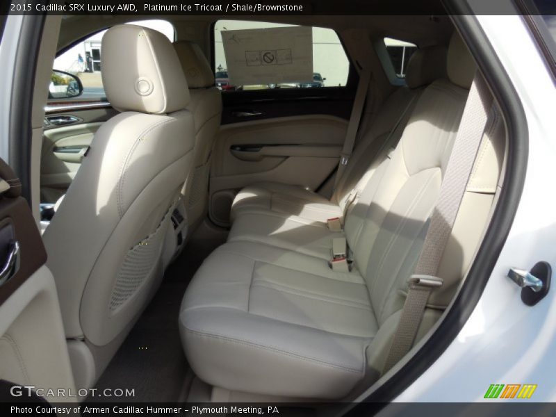 Platinum Ice Tricoat / Shale/Brownstone 2015 Cadillac SRX Luxury AWD