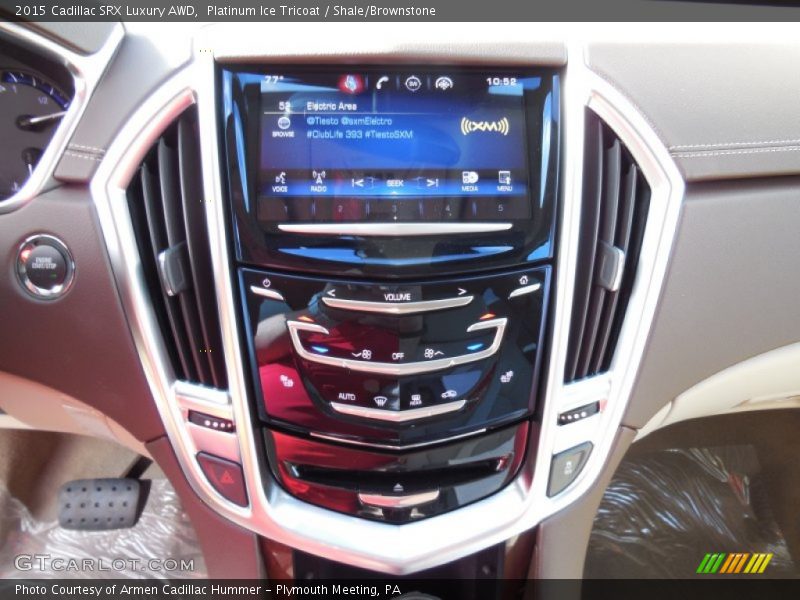 Platinum Ice Tricoat / Shale/Brownstone 2015 Cadillac SRX Luxury AWD