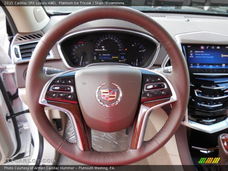 Platinum Ice Tricoat / Shale/Brownstone 2015 Cadillac SRX Luxury AWD