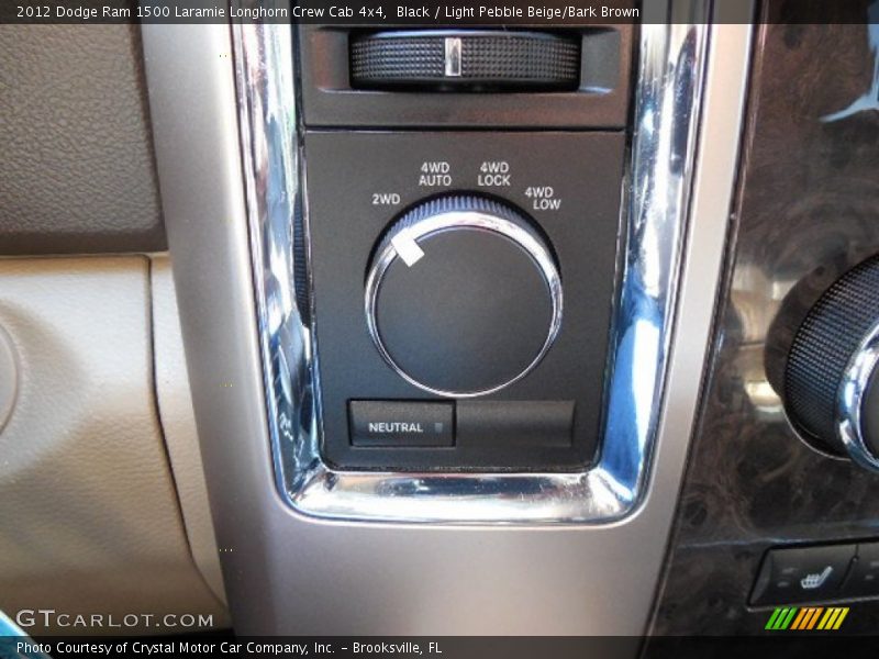 Black / Light Pebble Beige/Bark Brown 2012 Dodge Ram 1500 Laramie Longhorn Crew Cab 4x4