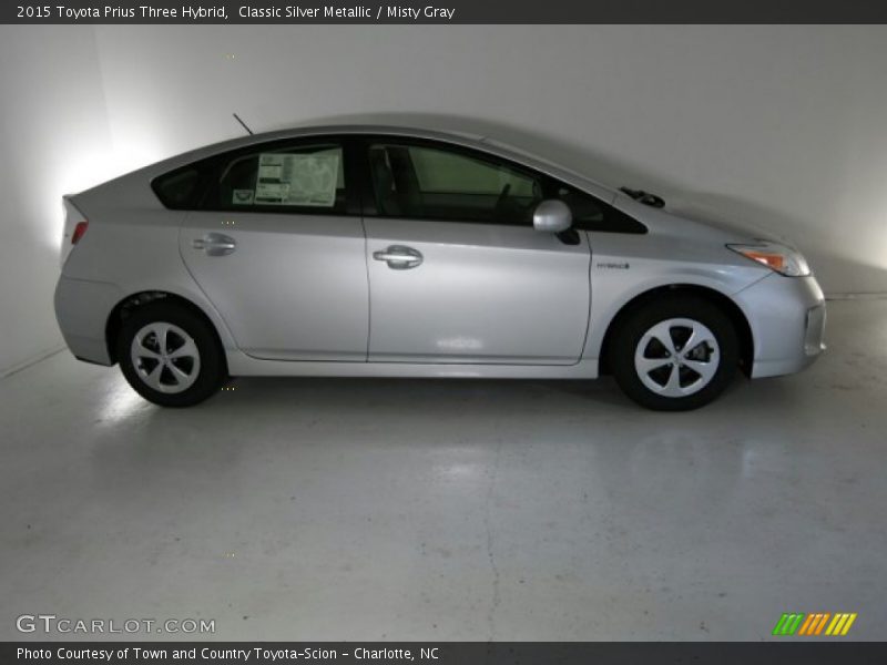 Classic Silver Metallic / Misty Gray 2015 Toyota Prius Three Hybrid