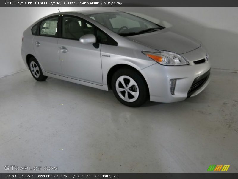 Classic Silver Metallic / Misty Gray 2015 Toyota Prius Three Hybrid