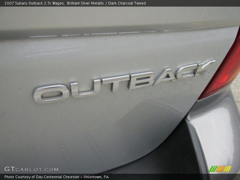 Brilliant Silver Metallic / Dark Charcoal Tweed 2007 Subaru Outback 2.5i Wagon