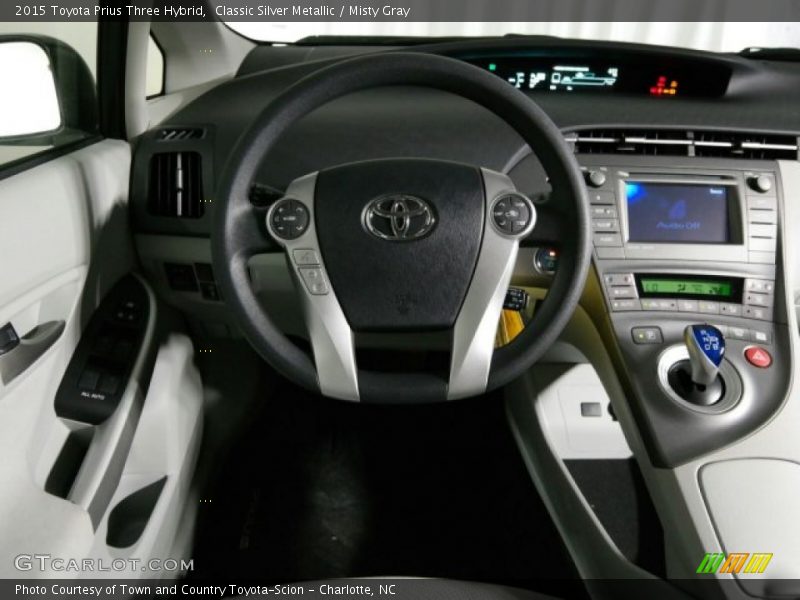 Classic Silver Metallic / Misty Gray 2015 Toyota Prius Three Hybrid