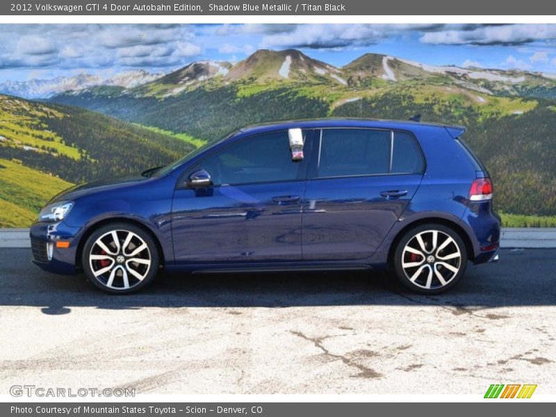 Shadow Blue Metallic / Titan Black 2012 Volkswagen GTI 4 Door Autobahn Edition