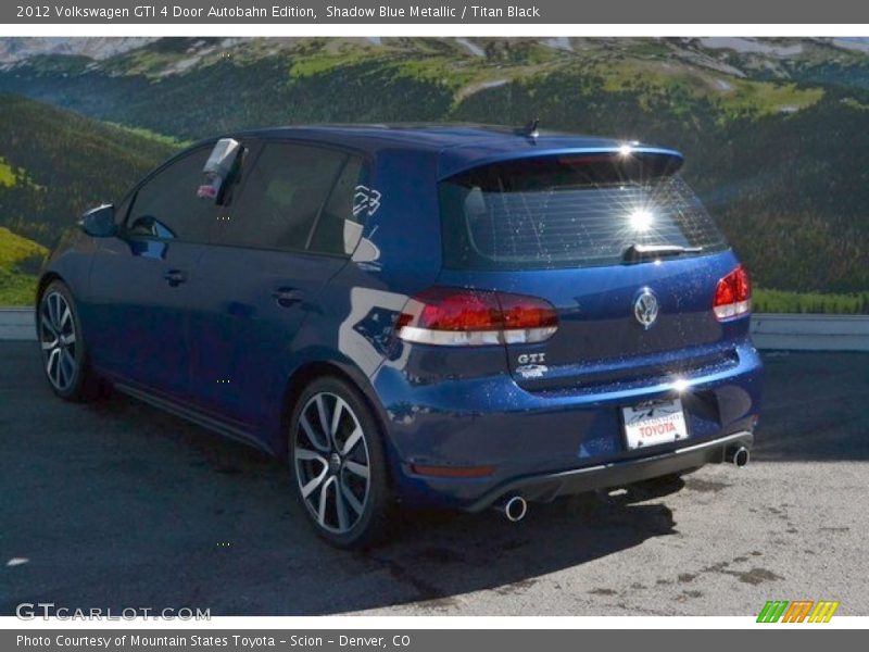 Shadow Blue Metallic / Titan Black 2012 Volkswagen GTI 4 Door Autobahn Edition