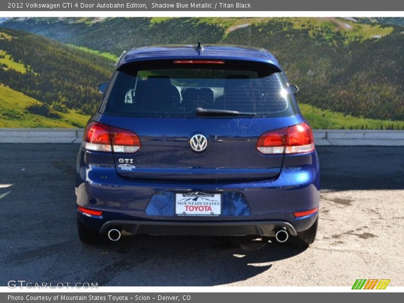 Shadow Blue Metallic / Titan Black 2012 Volkswagen GTI 4 Door Autobahn Edition